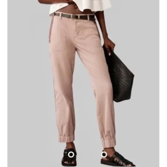 Anthropologie Pants - Anthropologie | The Richie Slim High Rise Jogger Pants Mauve Pink | Women's 2